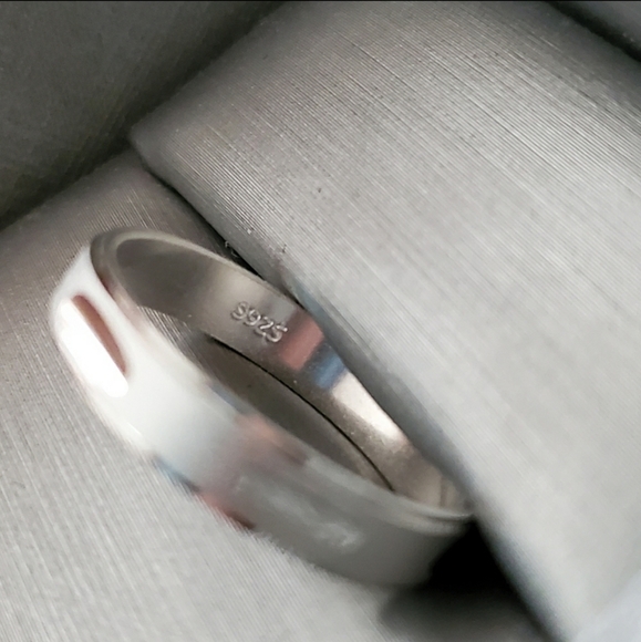 .925 Sterling Silver Vintage Inspired Band Size7.5 - Picture 2 of 8